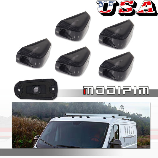 For 2014 - 2023 for RAM Promaster 1500 2500 3500 Front Cab Roof Running Light Smoked - v