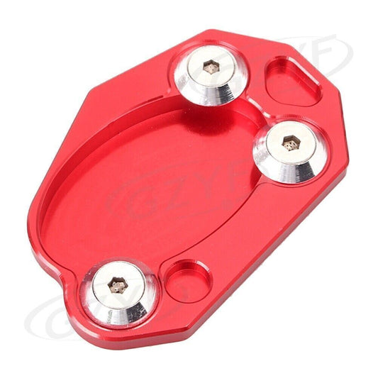 Kickstand Side Stand Foot Plate Pad for Kawasaki Z1000 ZX10R ZX6R Z1000/SX RED Q