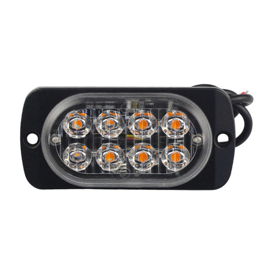 DC 12V-24V 24W Universal Car Truck 8-LED Emergency Flash Light Signal Lamp 6500K