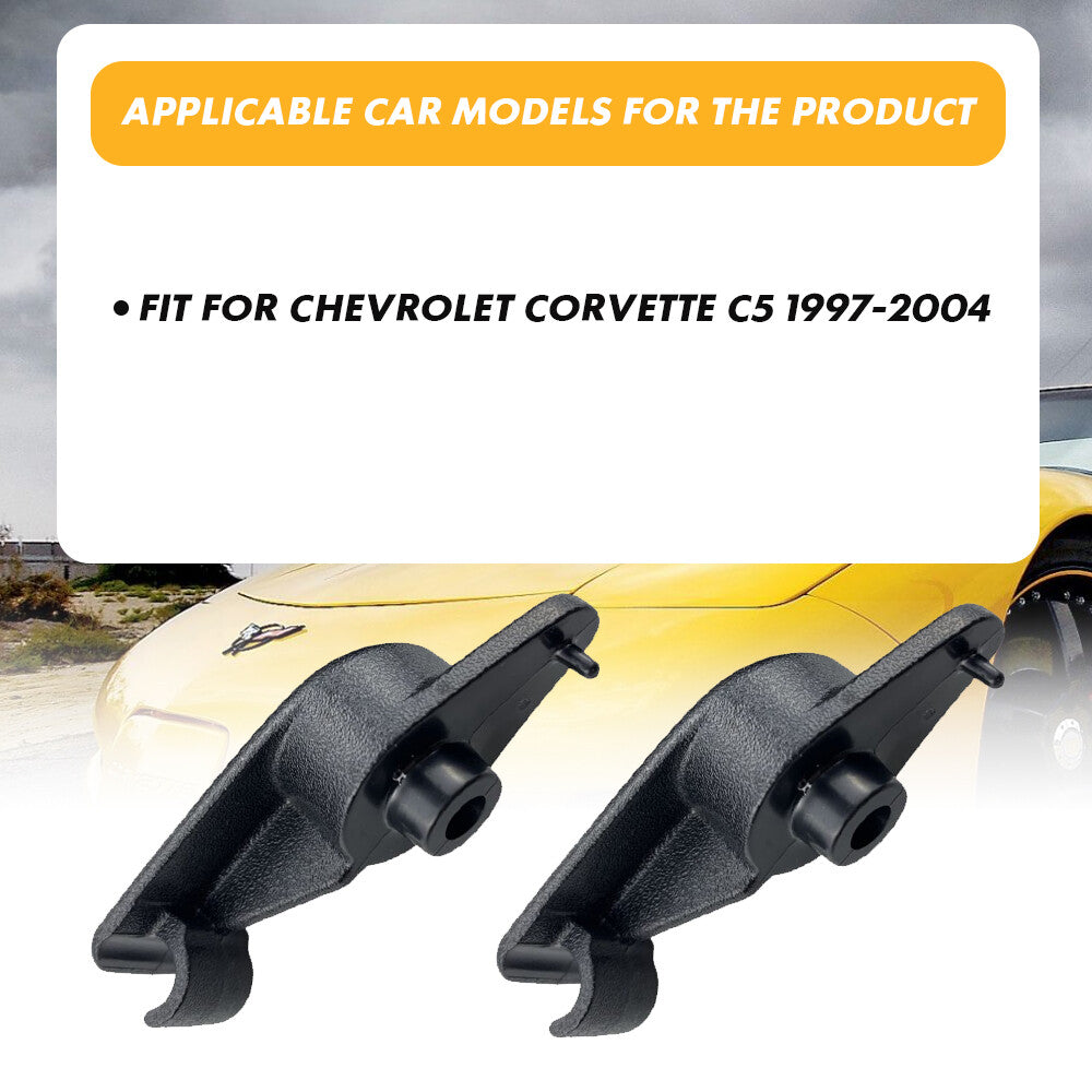 2-Pack for 1997-2004 for Corvette C5 Black Sun Visor Clip Brackets n