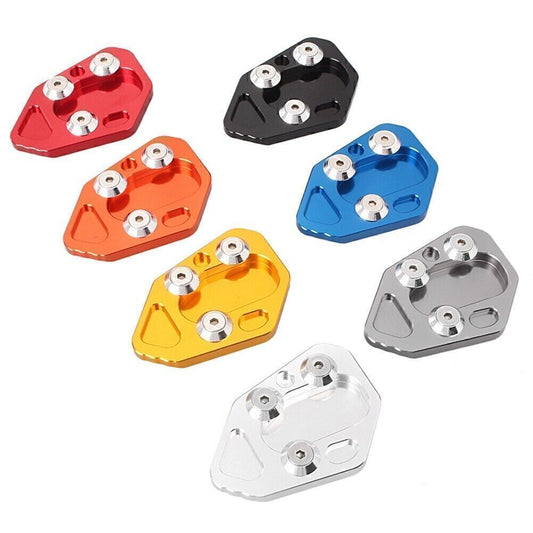 for BMW F800R HP2 R1200S Motorcycle Side Stand Kickstand Foot Base Plate Pad Q