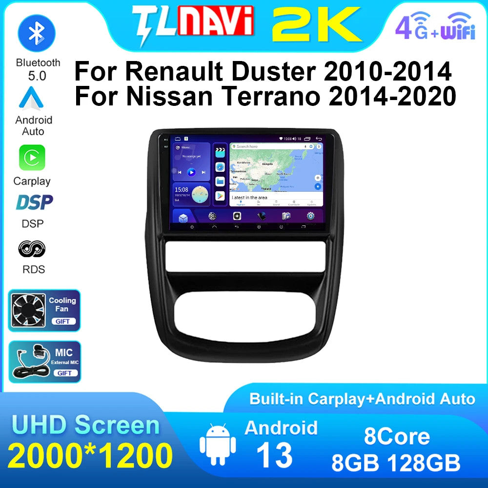 CarPlay Car Stereo Radio for Renault Duster for Nissan Terrano GPS Player Screen