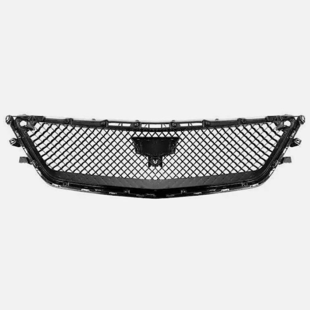 Blackwing Style GLOSS BLACK Front Bumper Grille Cover For 16-20 for Cadillac CT6 n