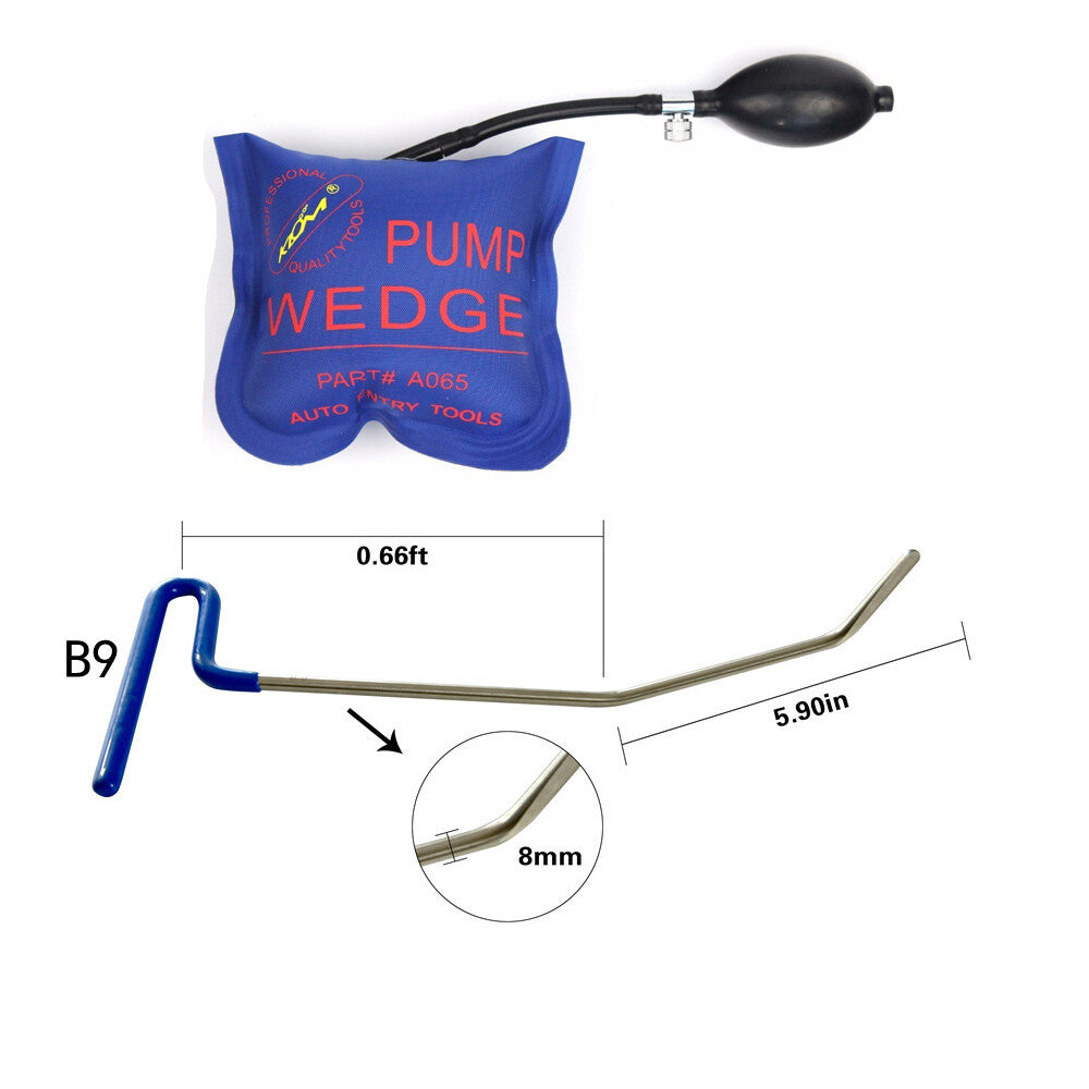 Hail Repair and Dent Removal Rod,PDR Car Dent Repair Push Rod Hook Tools v
