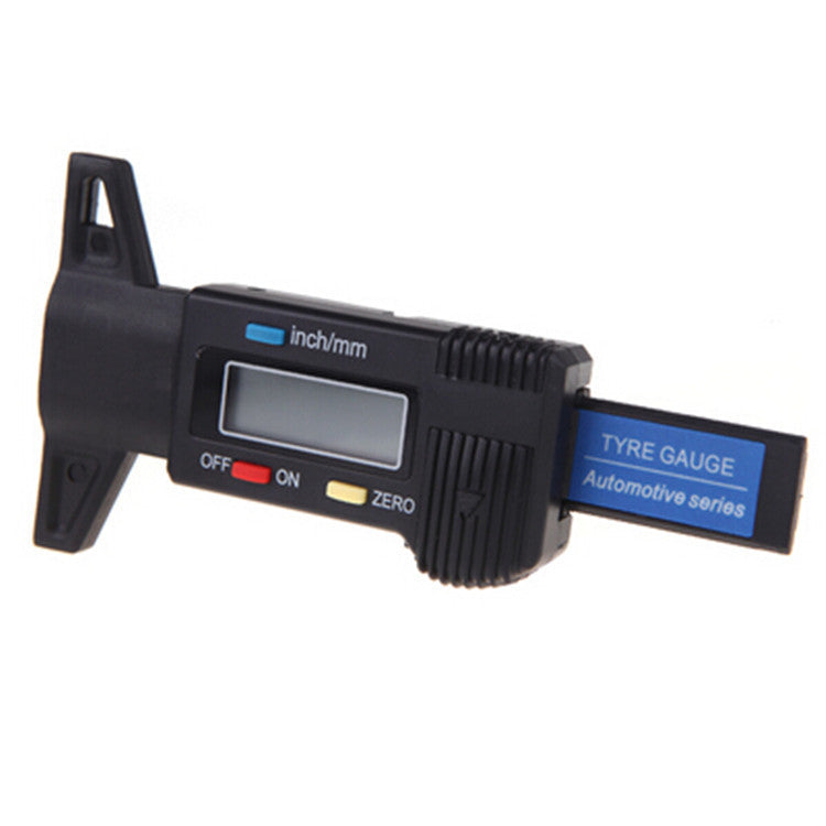 Car Tire Pattern Texture Depth Ruler Tyre Tread Gauge Measuring 0-25.4mm Tool