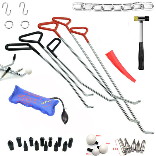 Paintless Dent Repair Rod Kit Auto Dent Removal Tools Pullout Tools Push Hooks v
