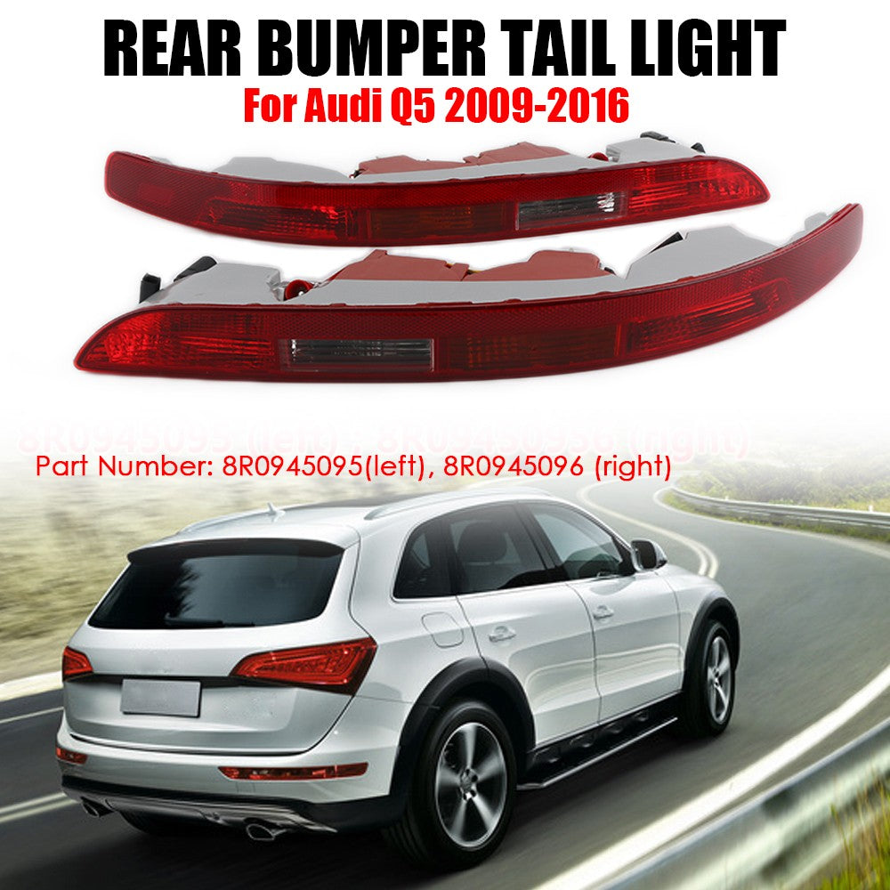 2x Rear Bumper Lower Tail Light Brake Stop Lamp 8R0945095 for Audi for Q5 2009-2016