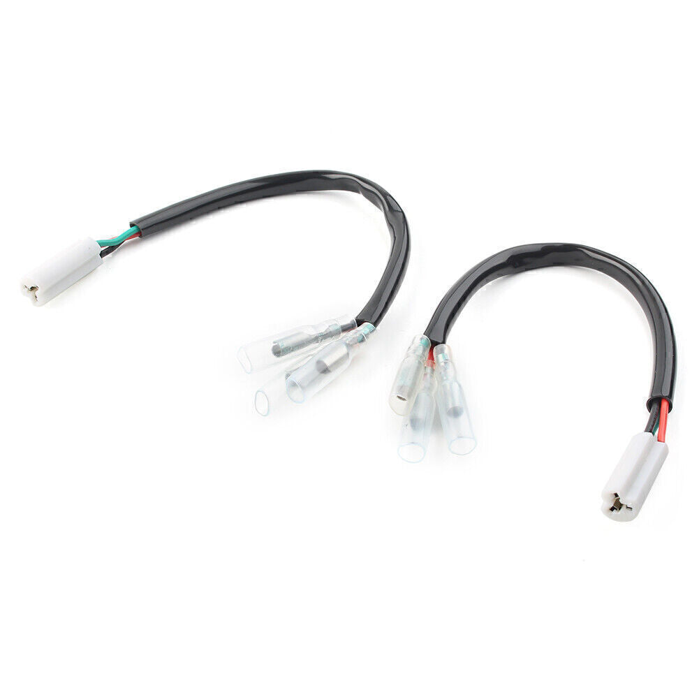 for Yamaha R1 R3 R6 FZ07 FZ1 3-Wire Front Turn Signal Splitter Harness Y-Adapter