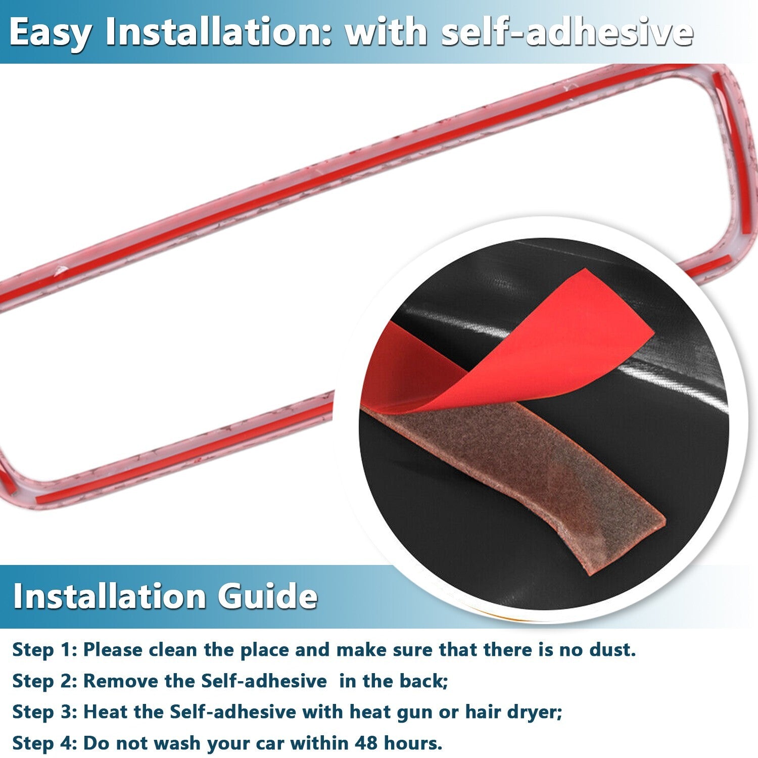 Red Carbon Fiber Inner Rearview Mirror Cover Trim for Suzuki for Jimny 2019-2023 ABS
