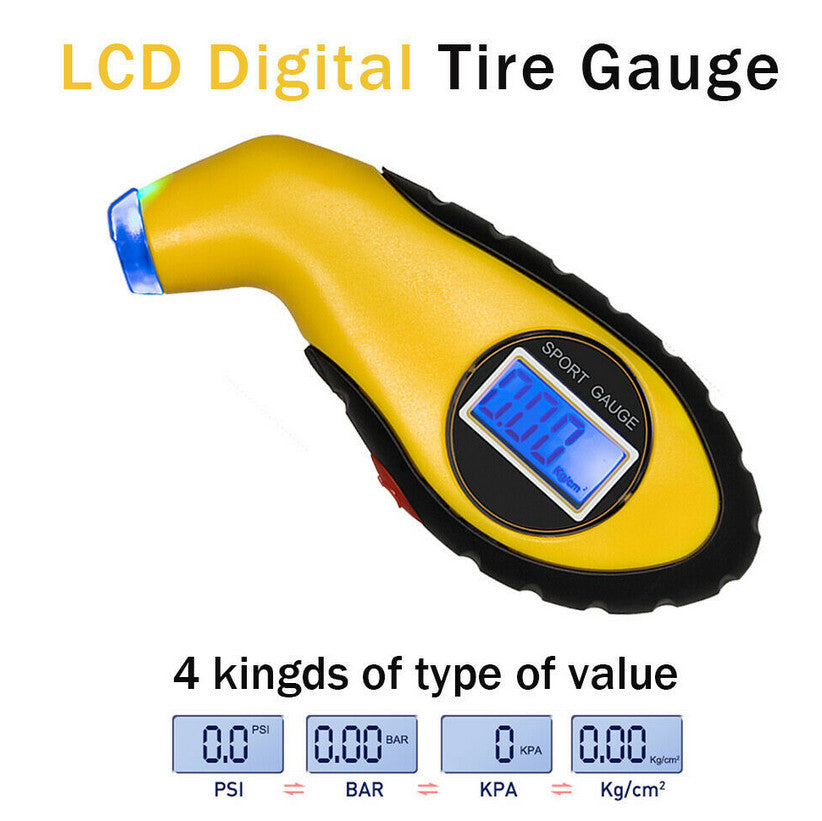 Digital tire pressure gauge LCD electronic automotive tester suitable for Mitsubishi