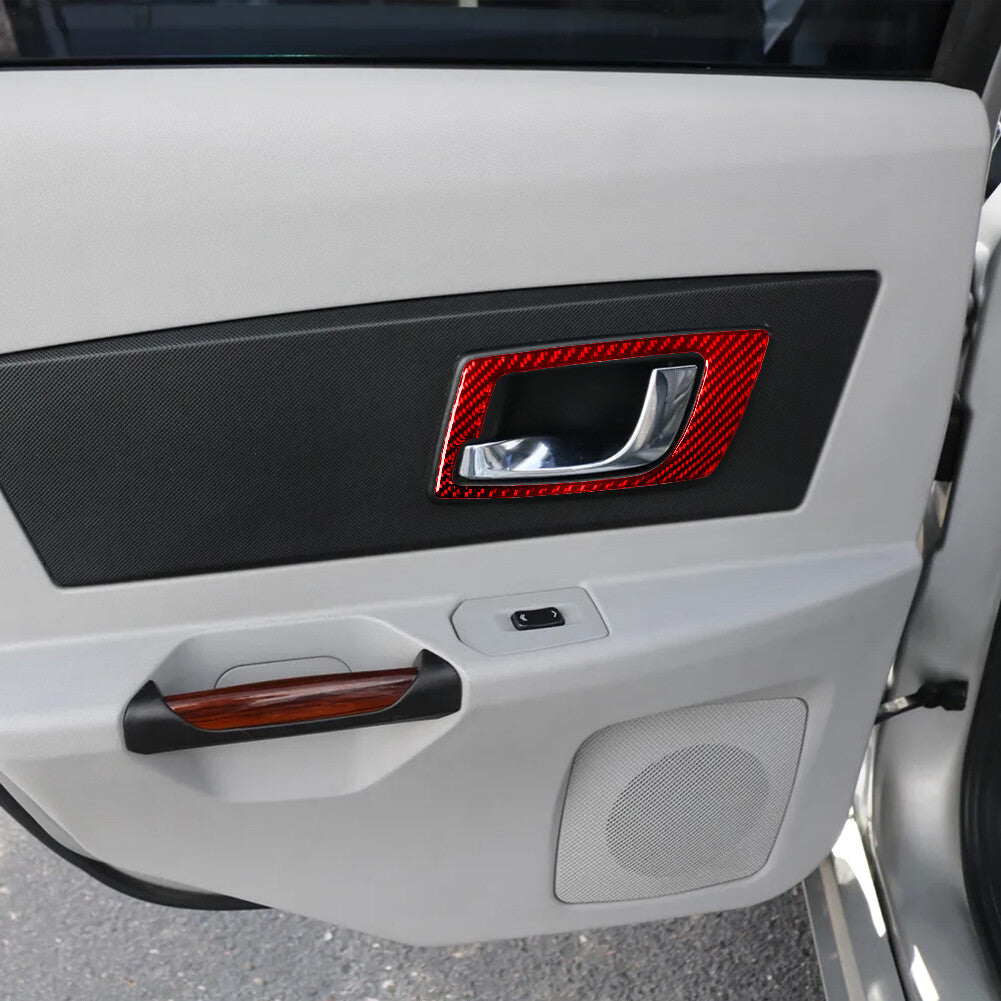 Red Carbon Fiber Center Air Vent Side Cover Trim for Lexus RX330 RX350 2004-2009 v