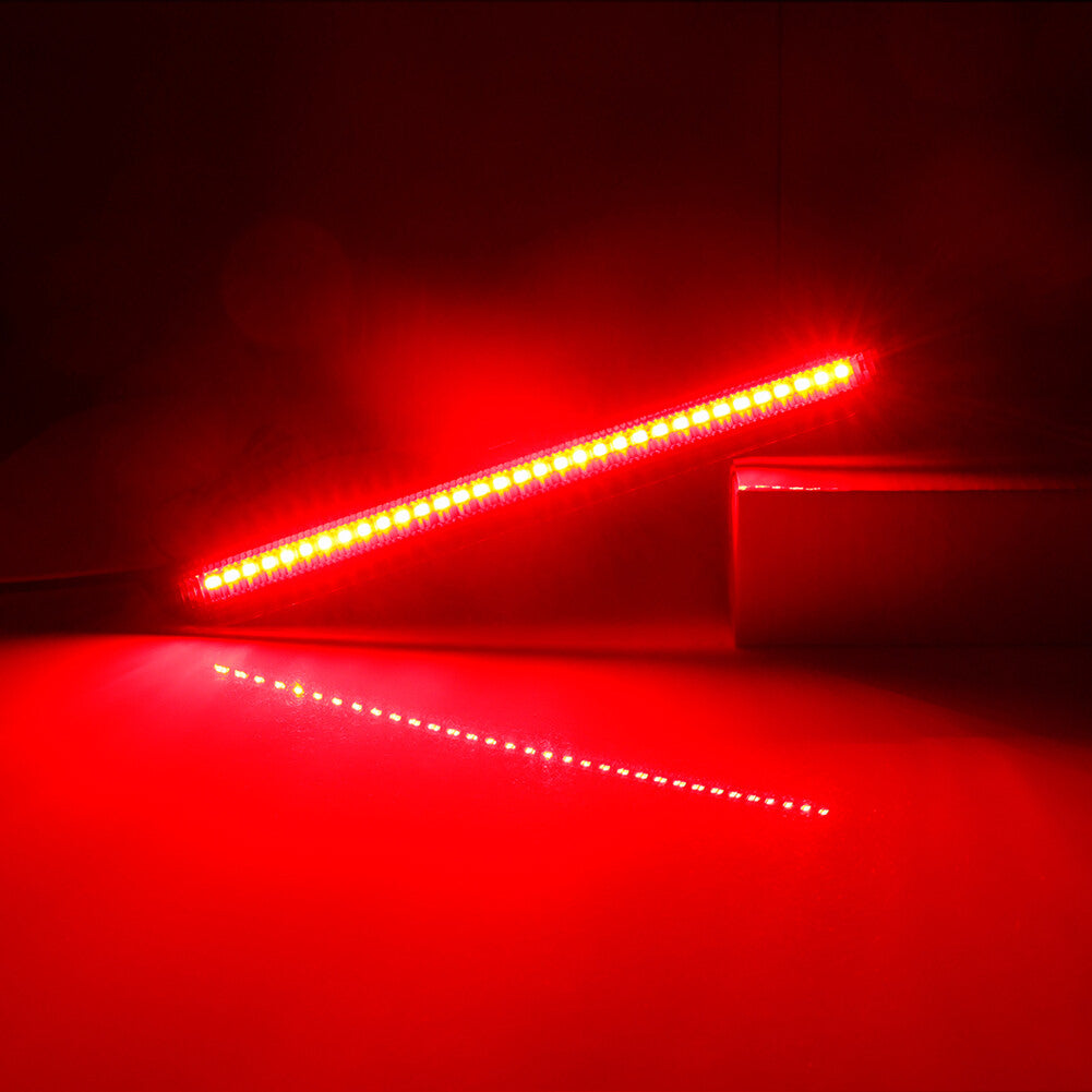 2pcs Smoke Lens Rear Bumper Reflector Red LED Lights for 2015 - 2022 for Dodge for Challenger - v