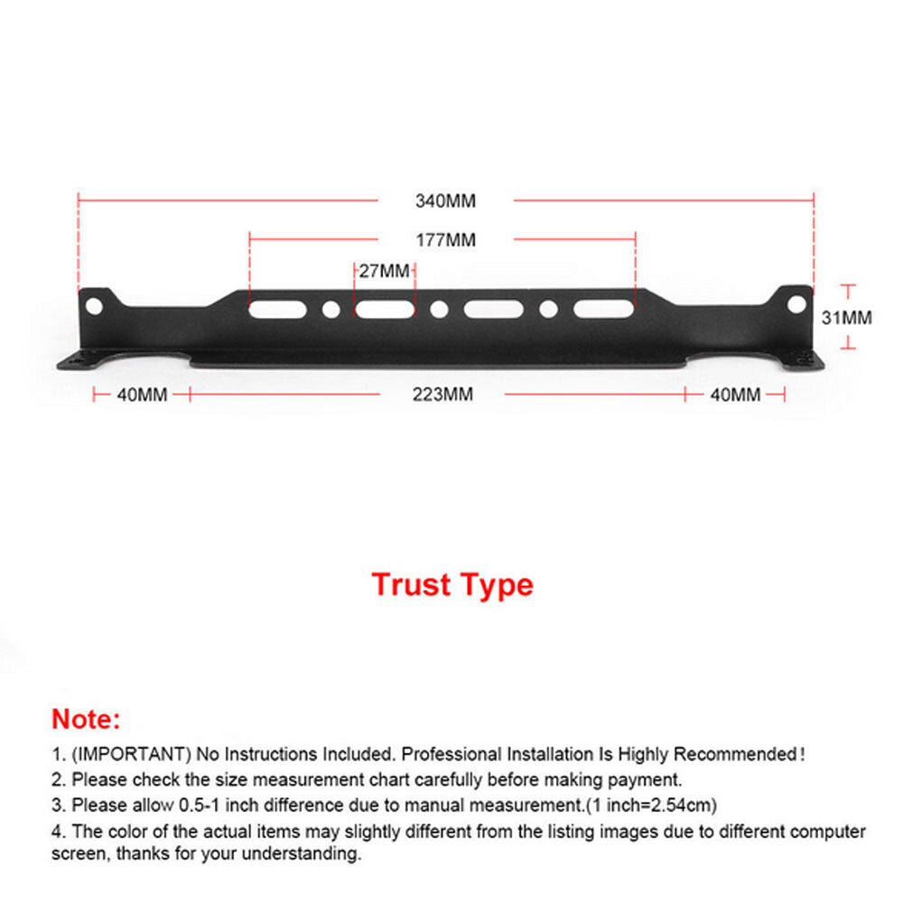 Universal Aluminum Oil Cooler Mounting Bracket for trust Type 340MM Oil Cooler Q