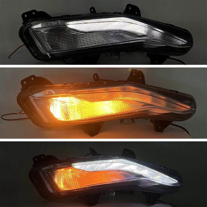 Suitable for Chevrolet Malibu 2019 - 2022 halogen turn signals with LED DRL fog lights.