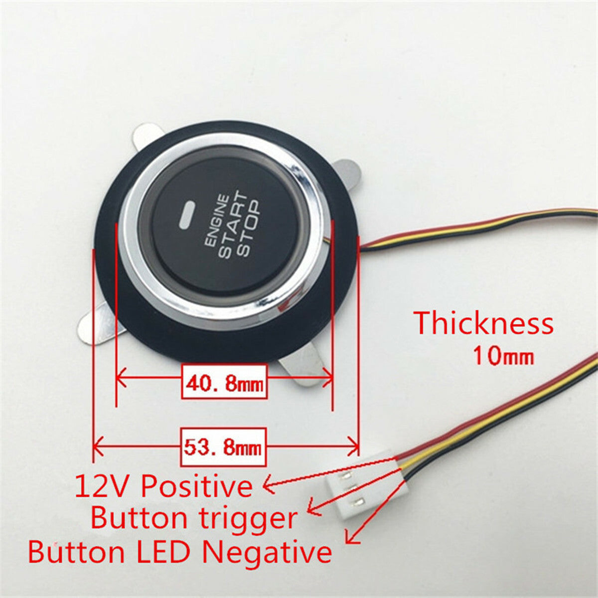 Car engine ignition start button switch keyless entry remote start kit
