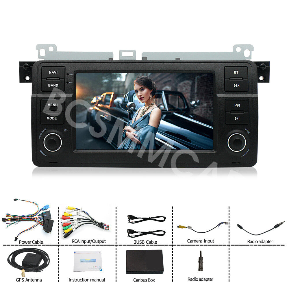 Touch Screen Radio Player WiFi GPS Fit for BMW E46 2-door Convertible 1999-2006