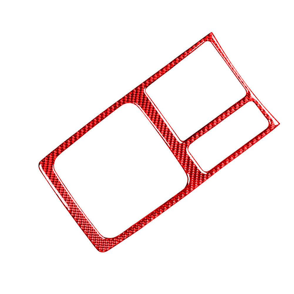 Carbon Fiber Media Radio Control Cover Trim For Silverado for GMC for SIERRA 2014-2018 v