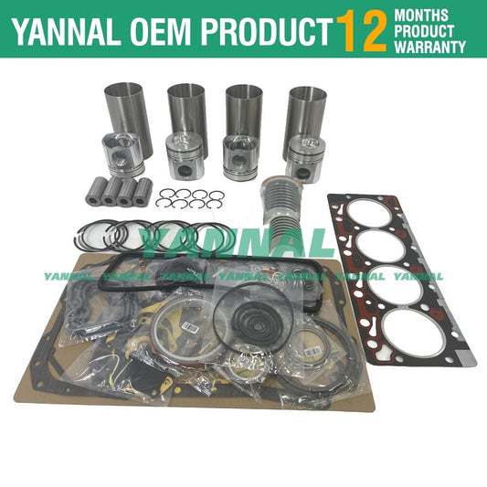 4BT Overhaul and Rebuild Kit for 3.9L Engines for HYUNDAI R130-5 R140-7 EXCAVATOR-