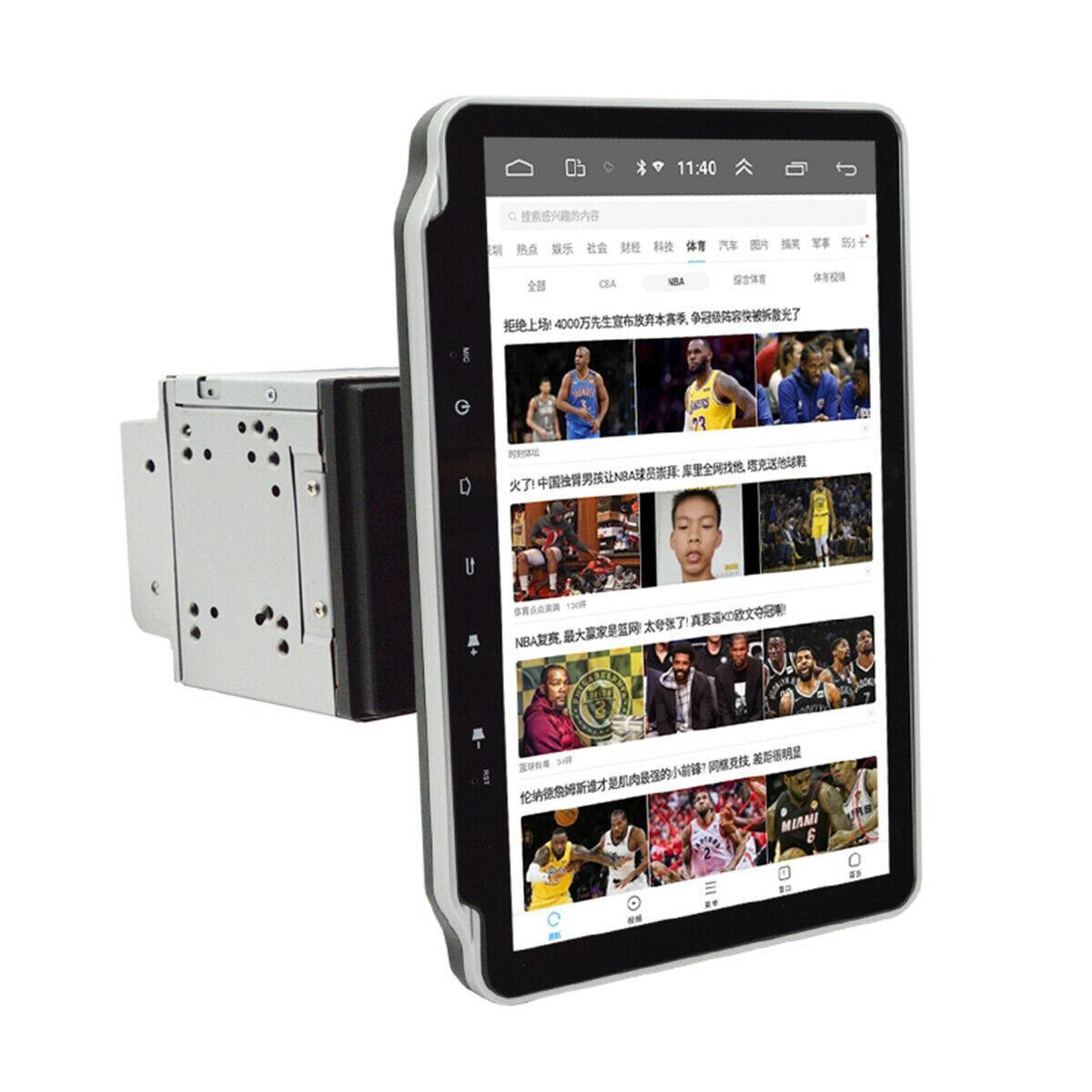 10.1-inch 2DIN car stereo Android 9.1 radio, GPS, WiFi, MP5 player, touchscreen, quad-core. n