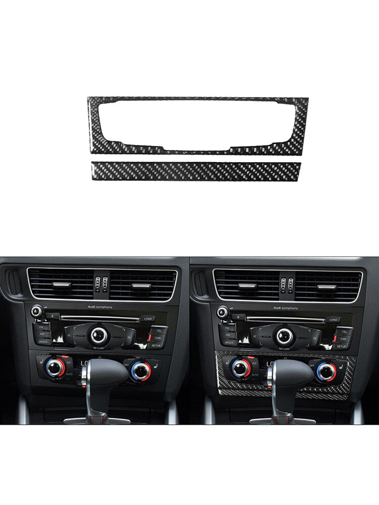 Red Carbon Fiber Outer Fuel Tank Cover Trim For Highlander 2008-2013 v