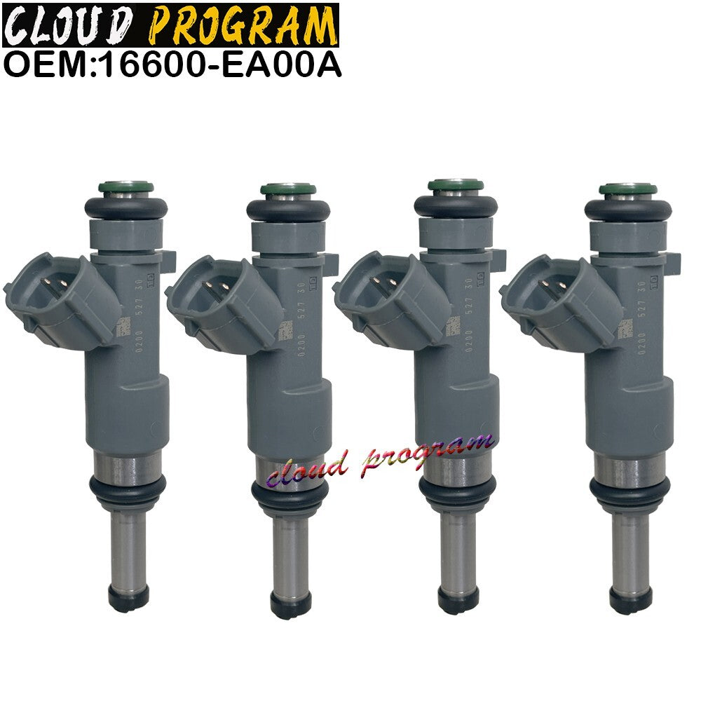 4PC 16600-EA00A Fuel Injector For 2005-2017 Frontier X-Trail 2.5L L4 n