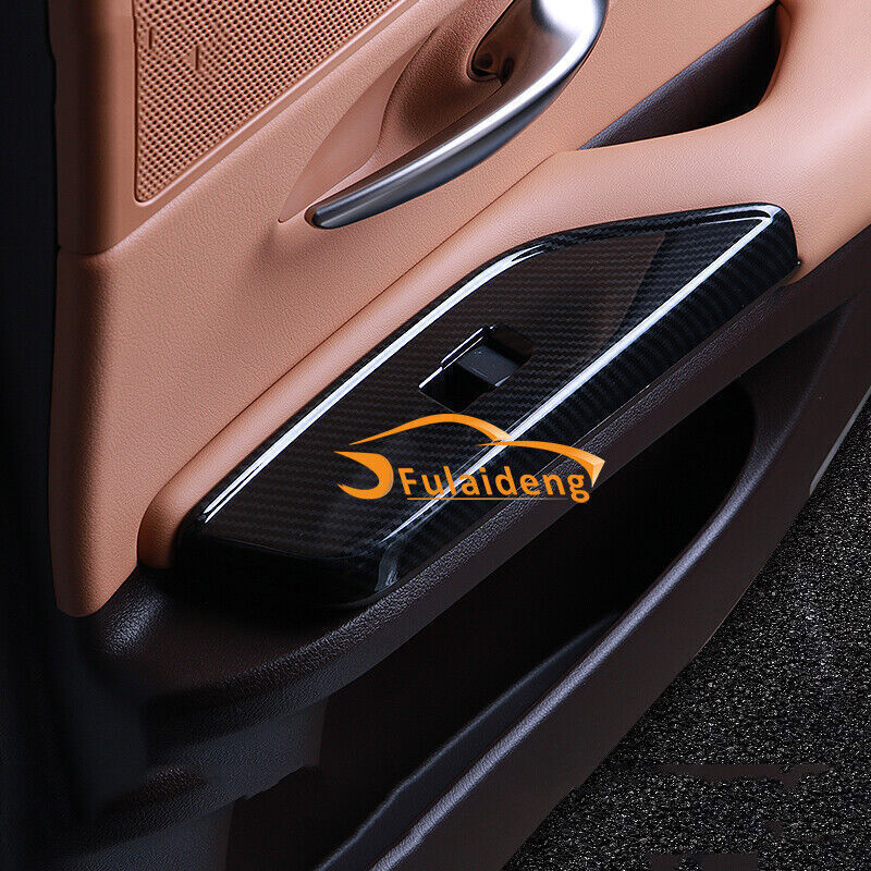 for Lexus ES350 300H 2019-2022 Carbon Look Inner Window Switch Panel Cover Trim