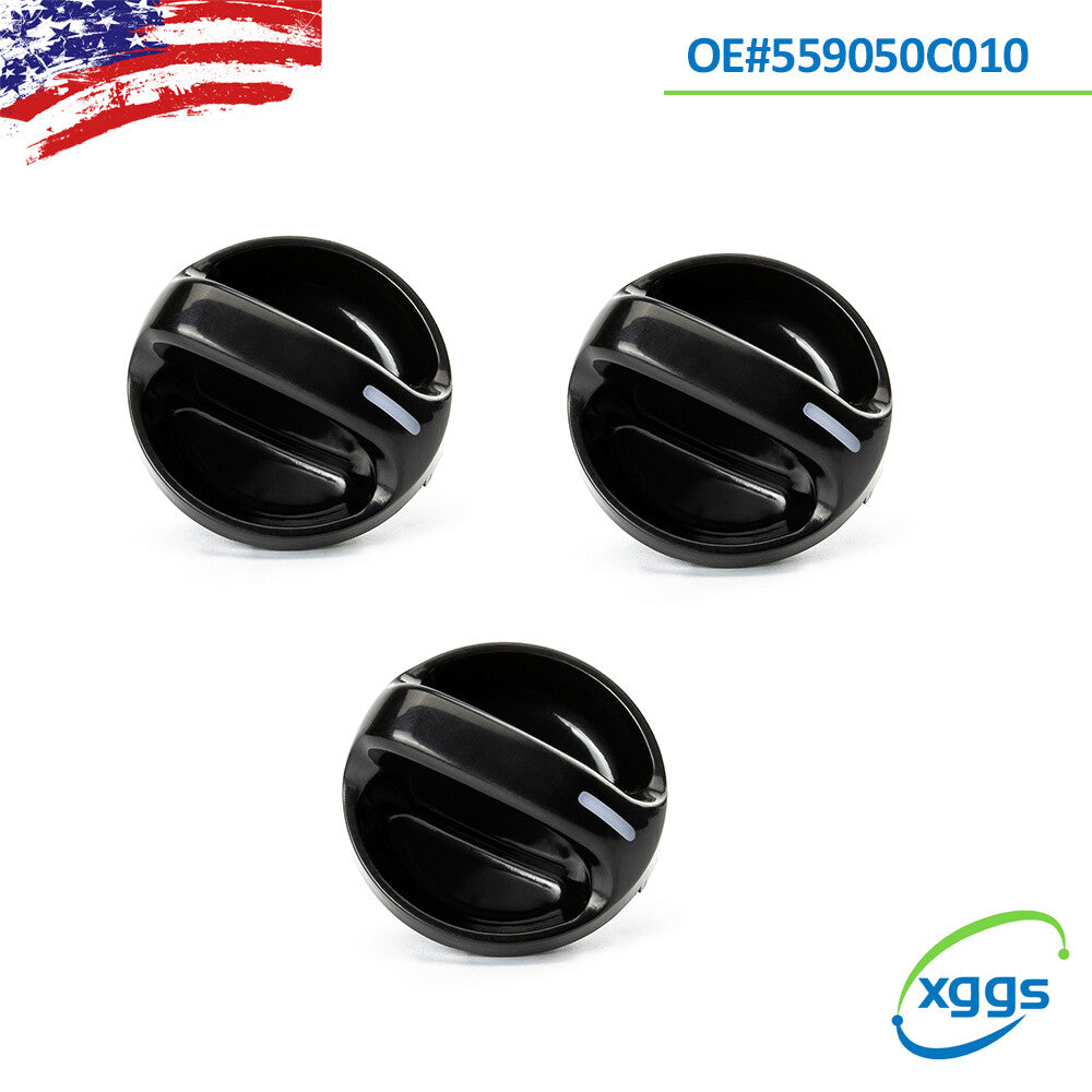 3PCS 559050C010 For 2000-2006 for Toyota Tundra Control Knobs Dials Heater A/C Fan Q