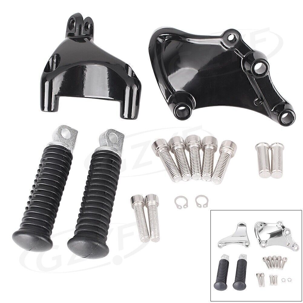 2x Footpeg footrest Fit for Harley for Harley 883 1200 XL Sporster 2014-2017