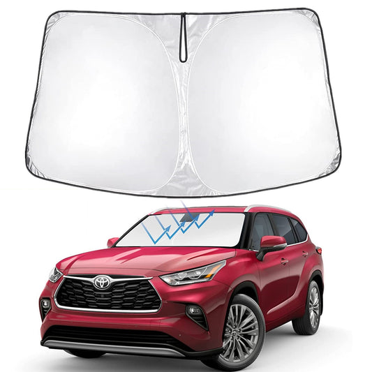 Custom-designed RAV4 SUV windshield sunshade/UV visor panel. n