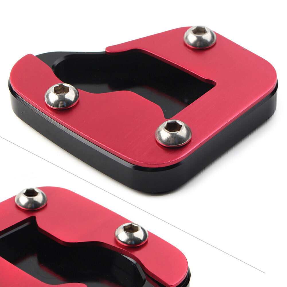 Motorcycke Kickstand Sidestand Enlarge Plate Pad for SUZUKI HAYABUSA 08-19 Red Q