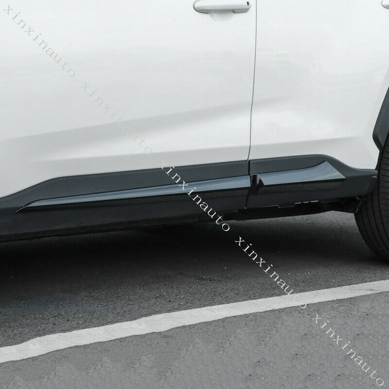 for Toyota Rav4 2019-24 ABS Glossy Black Side Door Body Molding Cover decor Trim