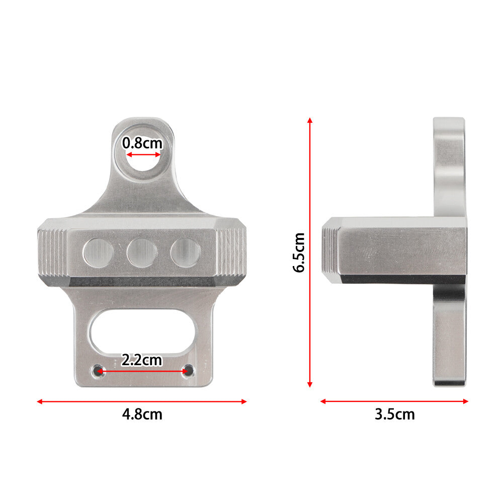 3 Port For Mac AEM Boost Controller Solenoid Valve Mount Holder Bracket Silver