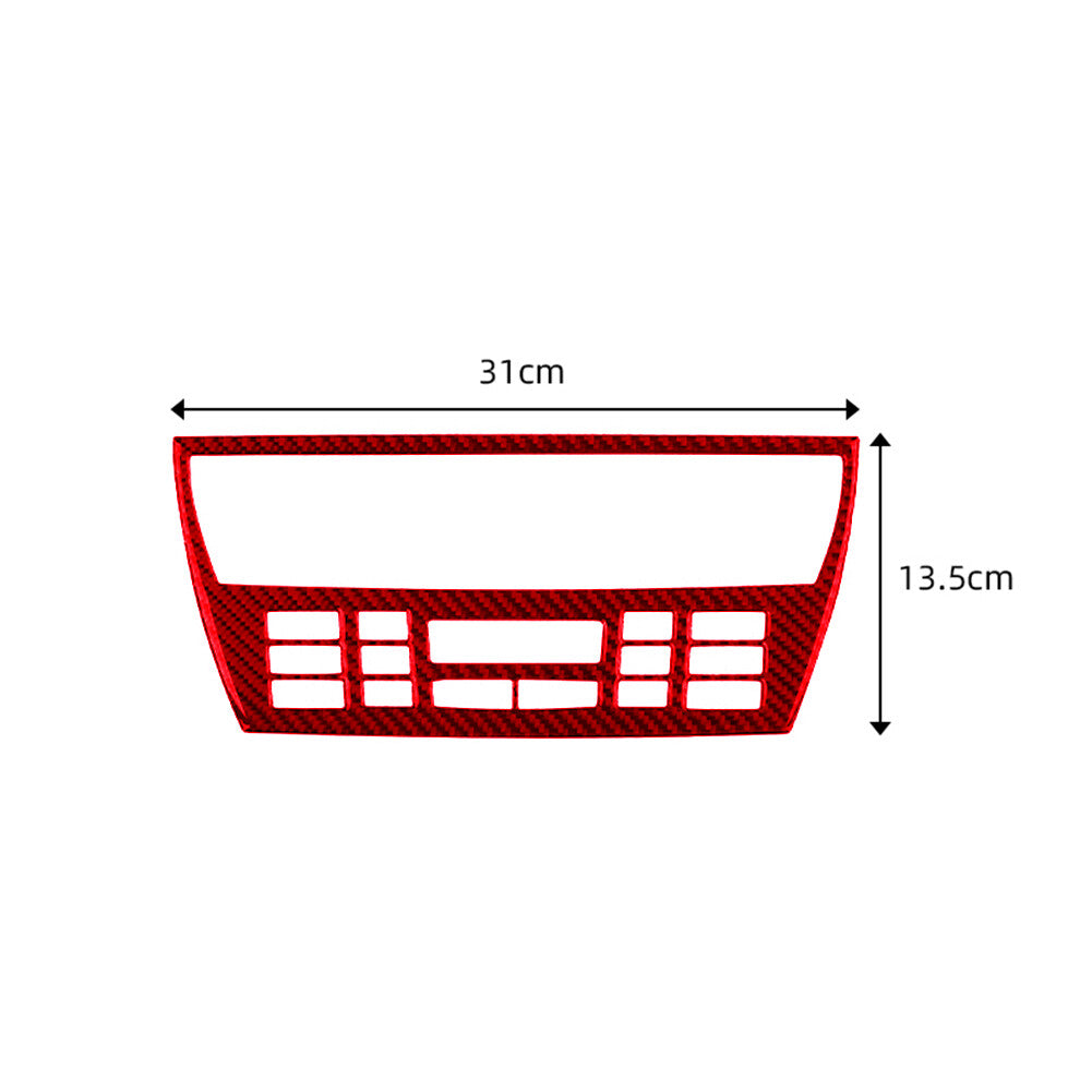 Red Carbon Fiber Steering Wheel Button Accent Trim Cover For F150 2004-08 v