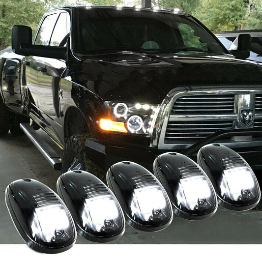 5 LED Smoke Lens for Dodge for RAM 1500 and 2500 Trucks - Roof Cab Running Marker Light n