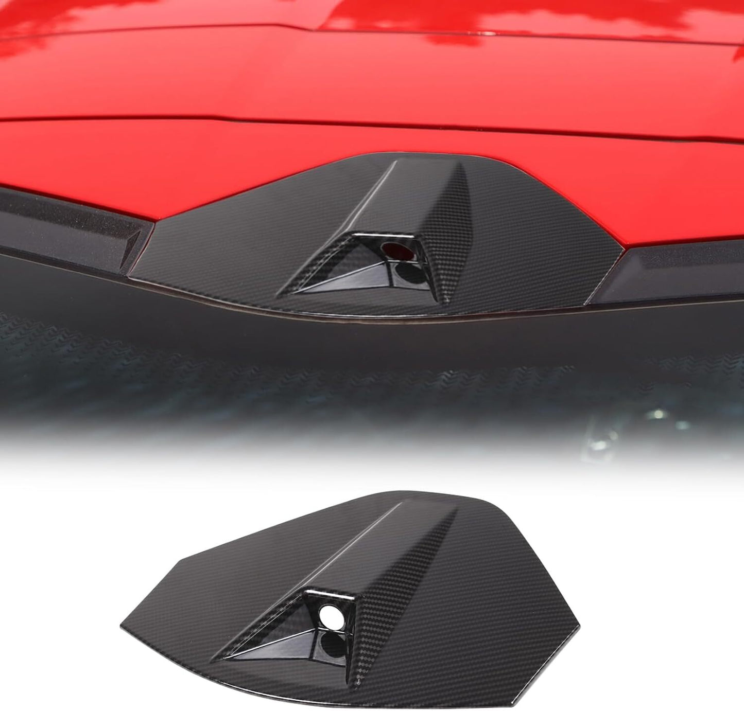 Carbon Fiber ABS Rear Tail Camera Trim for Chevrolet for Corvette C8 Z06 Z51 2020-24