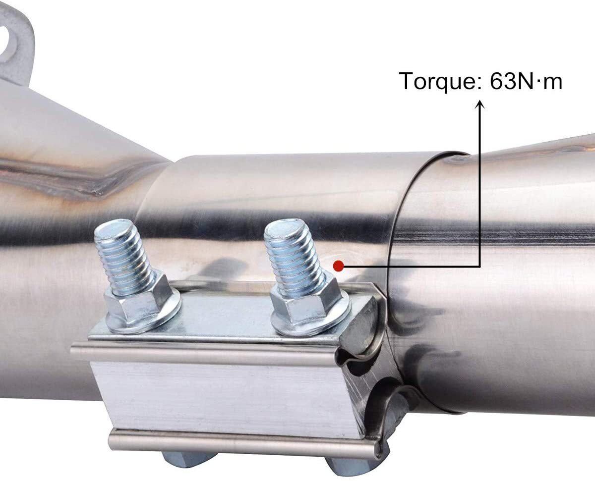 4-inch Butt connector with clip, exhaust muffler clip, 4-inch exhaust pipe clamp