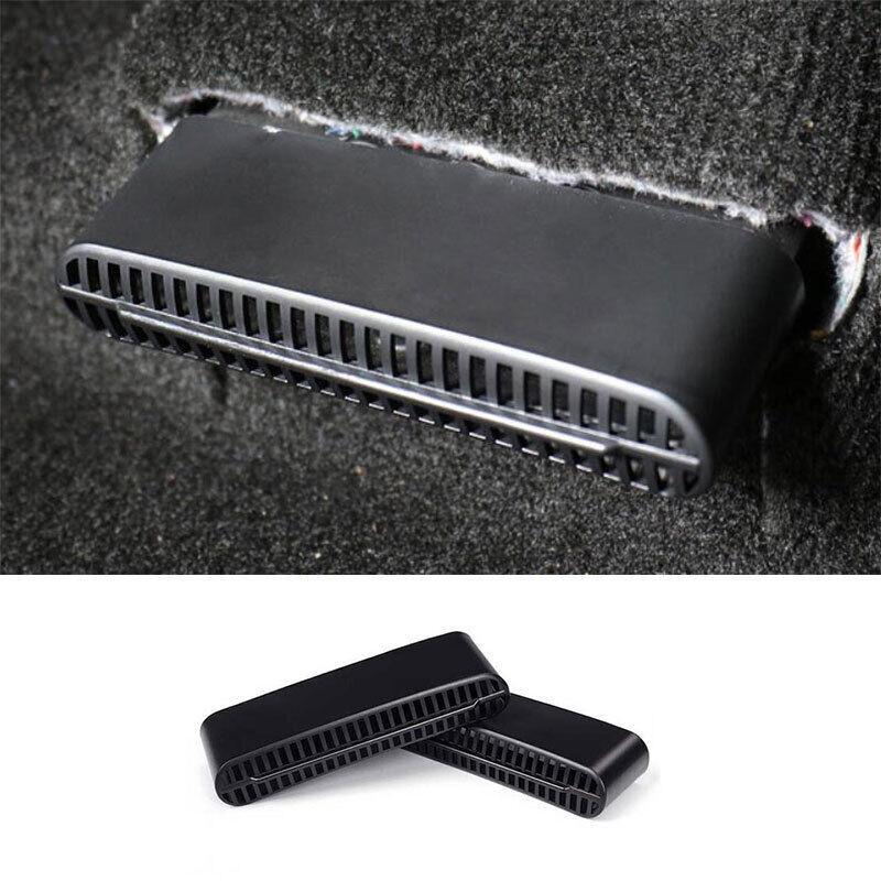 for Seat LR Air Outlet Dust Cover Trim 2PCS for Ford Explorer 2011-2019 Paint Black