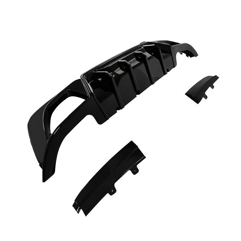 Gloss black rear bumper lip diffuser for 2019-2022 for BMW 3 Series G20 330i M340i Sport Q