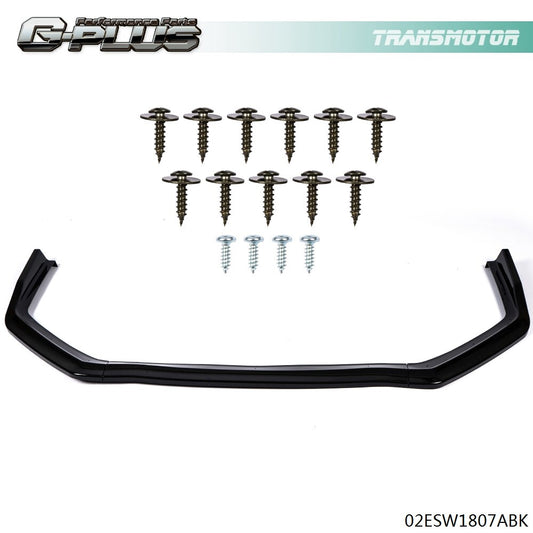 Front Bumper Lip Pan Kit Black Fits 15-20 for Subaru WRX STI Sedan CS Style - v