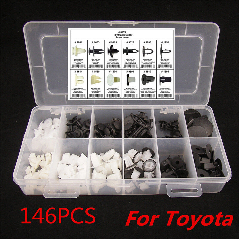 US 146¡ÁCar Fender Door Hood Bumper Clips Body Side Skirt Retainer Assortment Set v