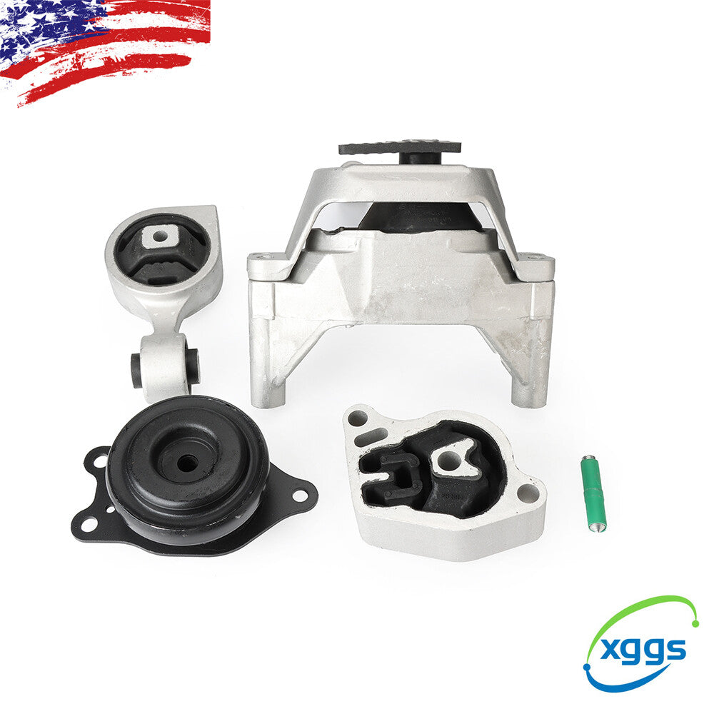 4-piece engine side mounting kit for Nissan Altima 2.5L 2007-2012 engine motor brackets.