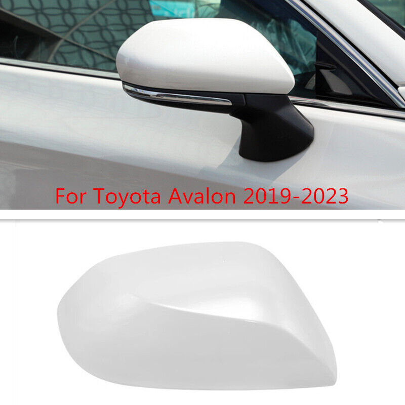 Right Side White Rearview Mirror Cover Shell Cap Fit for Toyota for Avalon 2019-2023