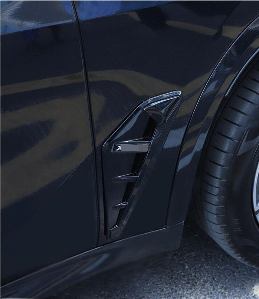 Glossy Black ABS Side Fender Air Vents Outlet Cover for BMW X5 X5M G05 2019-2023