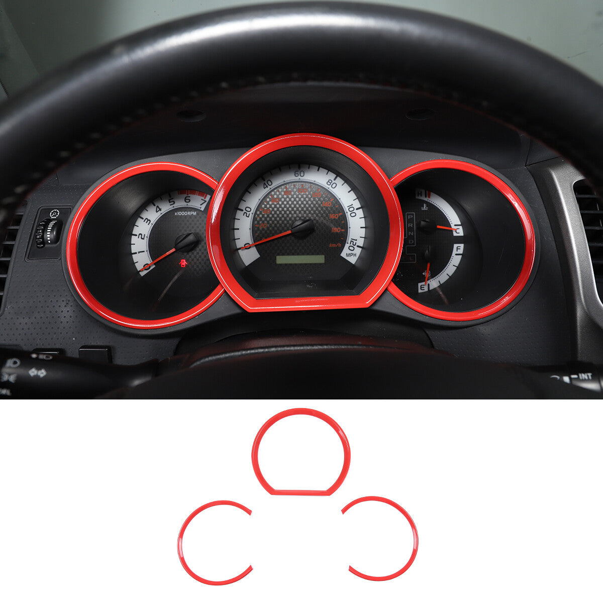 2-Pack ABS Chrome Outside Mirror Covers for Tacoma 2015-2022- v