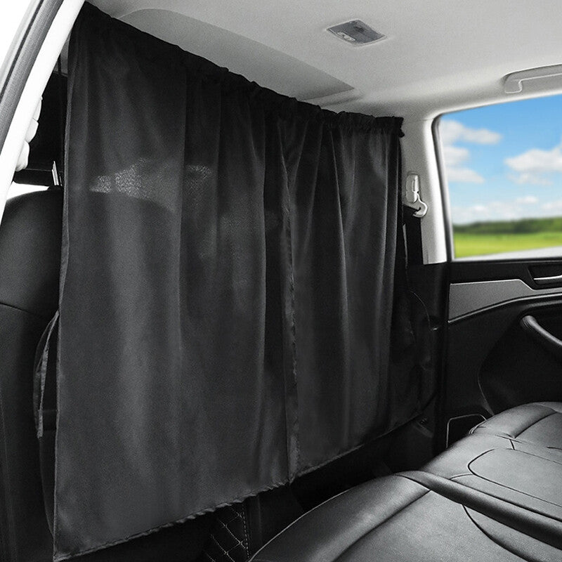 Car Divider Curtains Sun Shade Nap Car Camping Detachable Curtain Universal Kit v