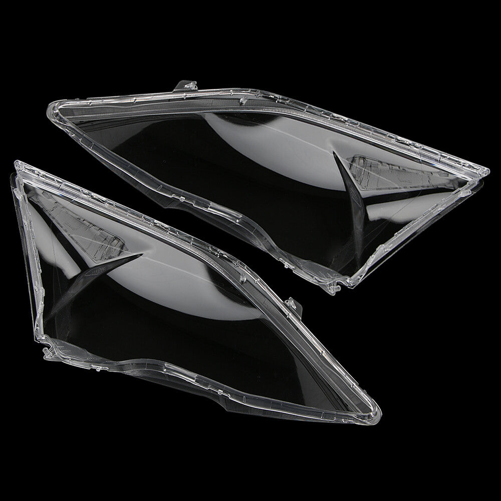 2-piece headlight lens cap/lens cover for Honda CRV/CR-V 2007-2011, transparent.