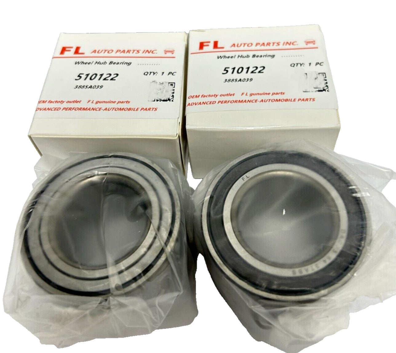 Front Wheel Hub Bearing For 2016-2018 for Dodge Attitude FWD 510122 Pair