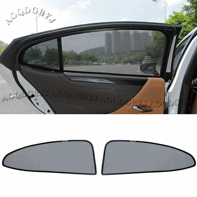 4x for Lexus ES350 ES300h ES250 2019-22 Window Sun Shade Shield Blind Mesh Trim