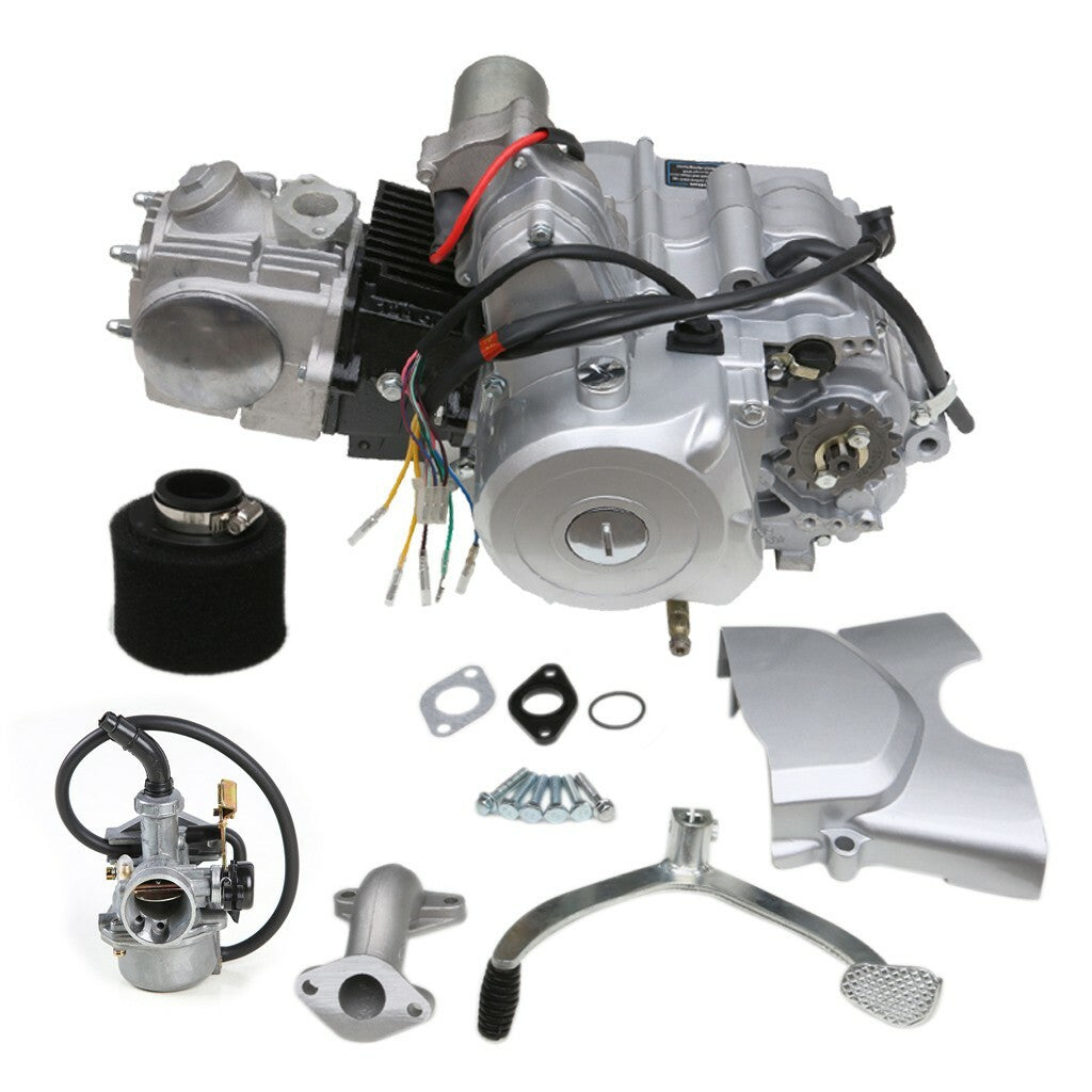 125cc Semi Auto Engine Motor 3+1 Reverse For 110cc 90cc ATV Quad Go kart Buggy