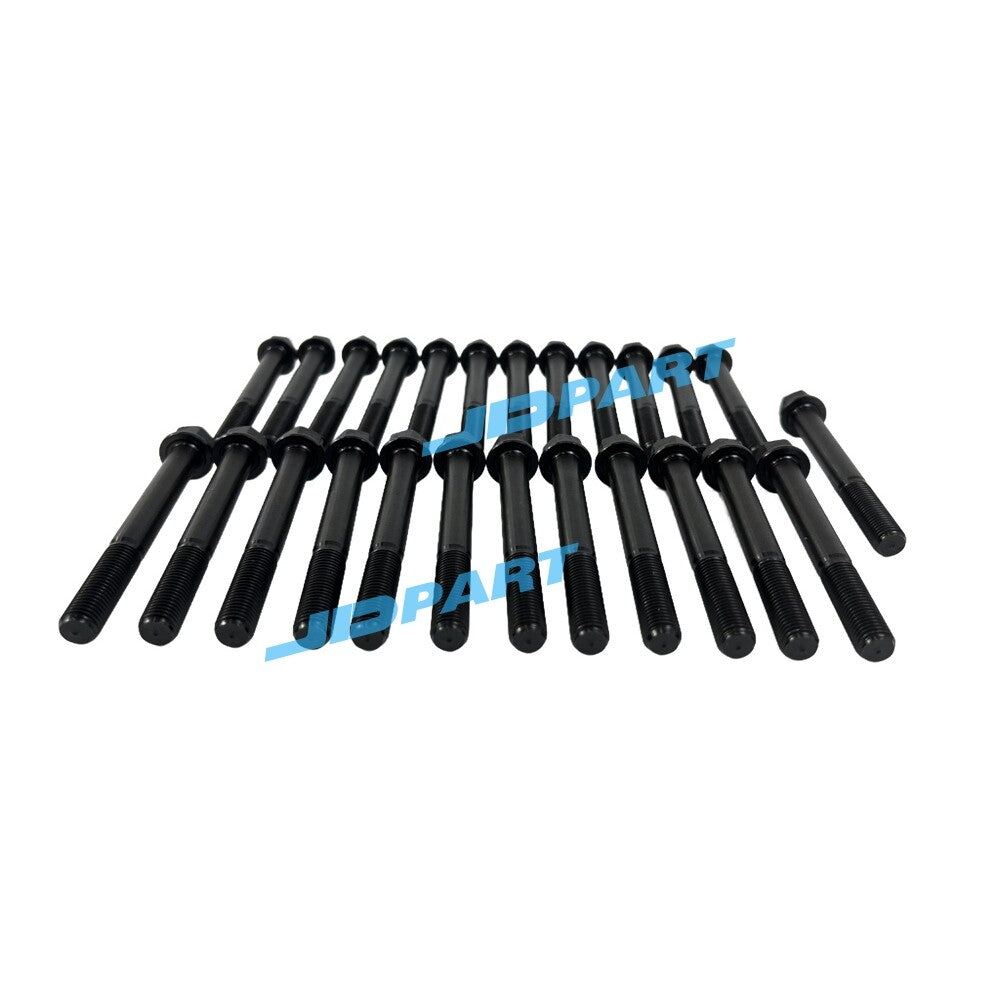 25-piece set of 3046 cylinder head bolts for Caterpillar engine parts.